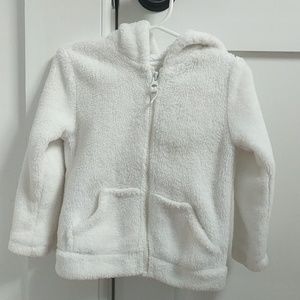 Hooded fleece sweater with ears